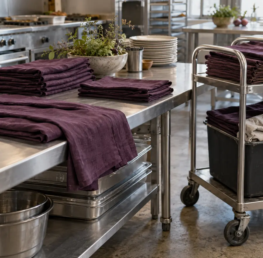 Illustration of catering businesses equipment and workspace